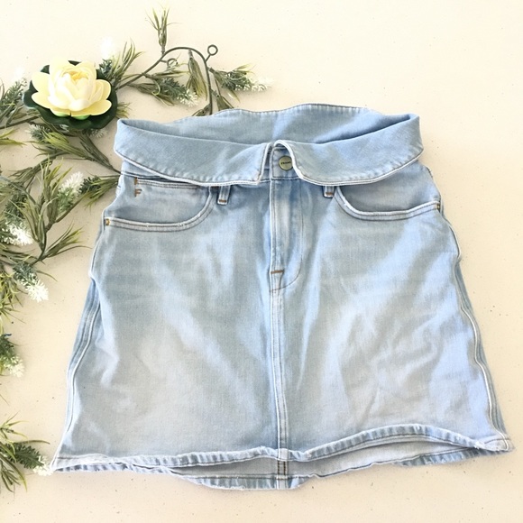 Frame le high cocco mini fold over skirt size 26 - Picture 2 of 6